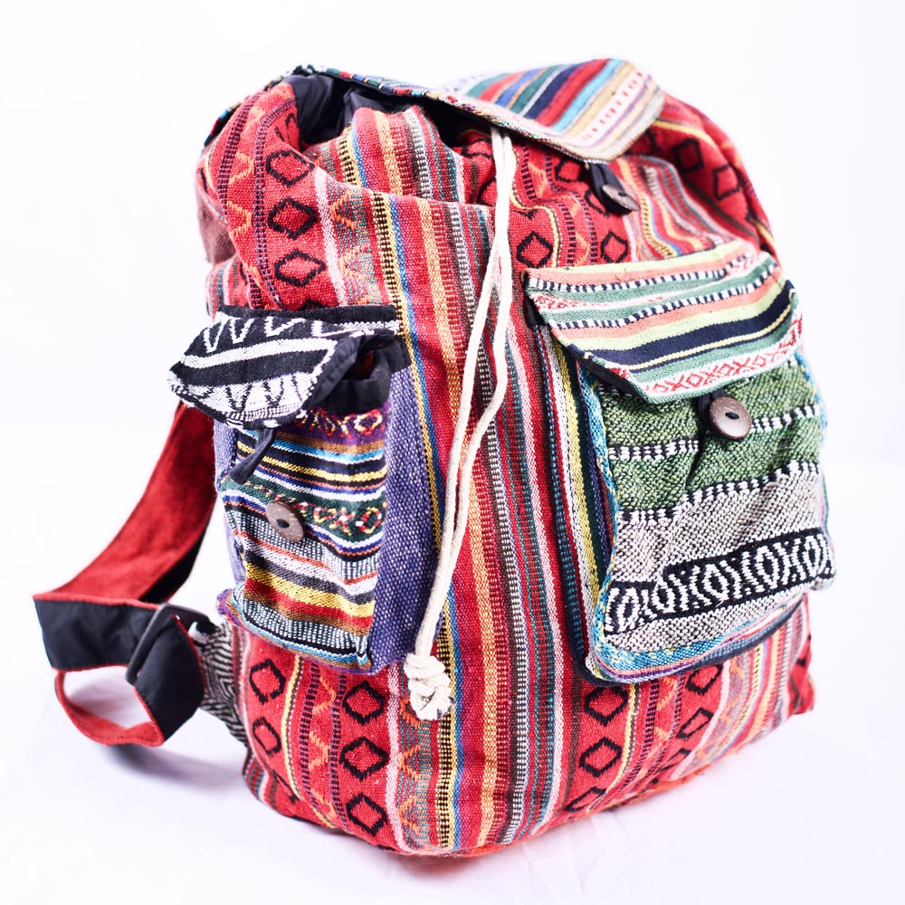 Hemp + Cotton Backpacks (Festivals and Travel) - Hemp Bags